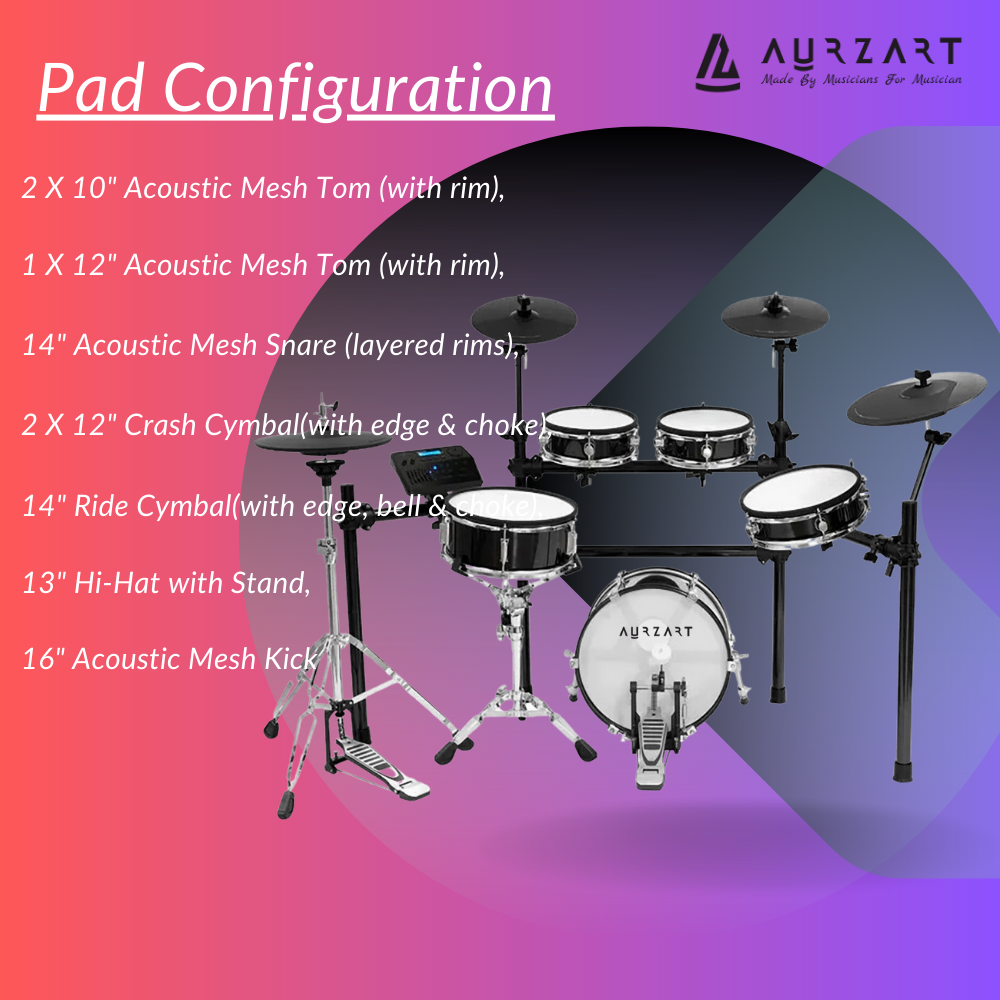 Aurzart AZ-ED460 drumkit