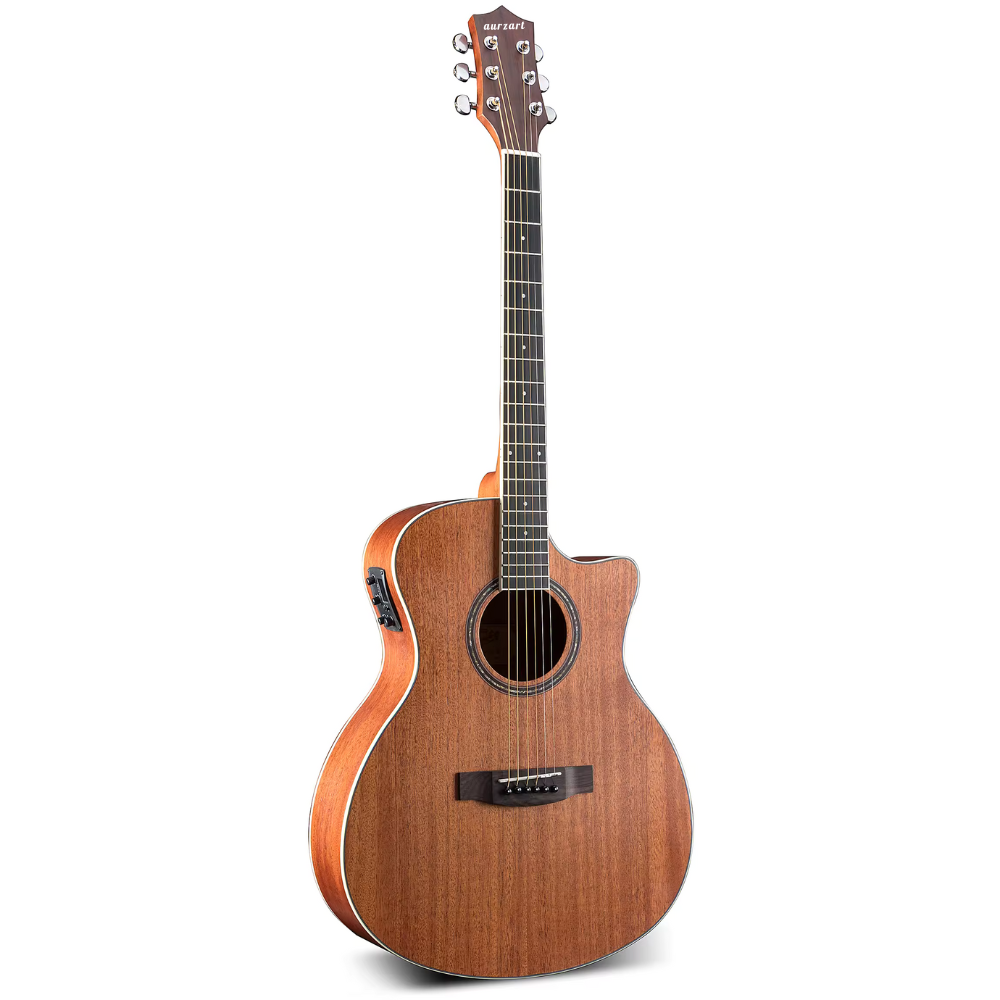 AURZART AZX3MG 41inch Semi Acoustic Full Mahogany Guitars Aurzart