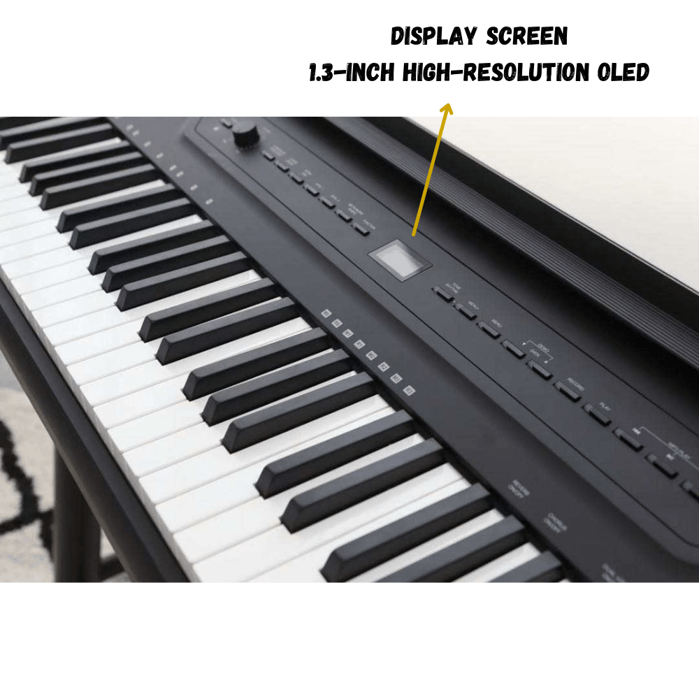 AURZART  Digital Piano display screen