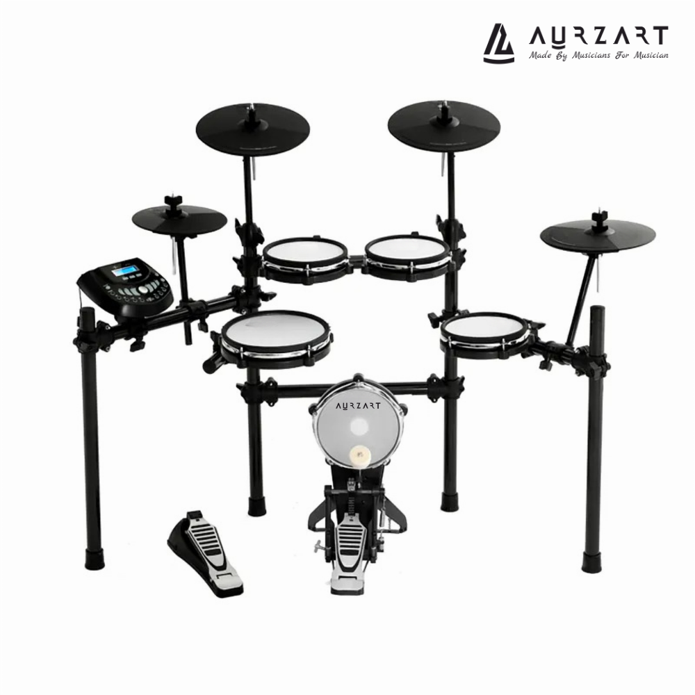 Aurzart Electronic Drums 9 Piece All Mesh Head
