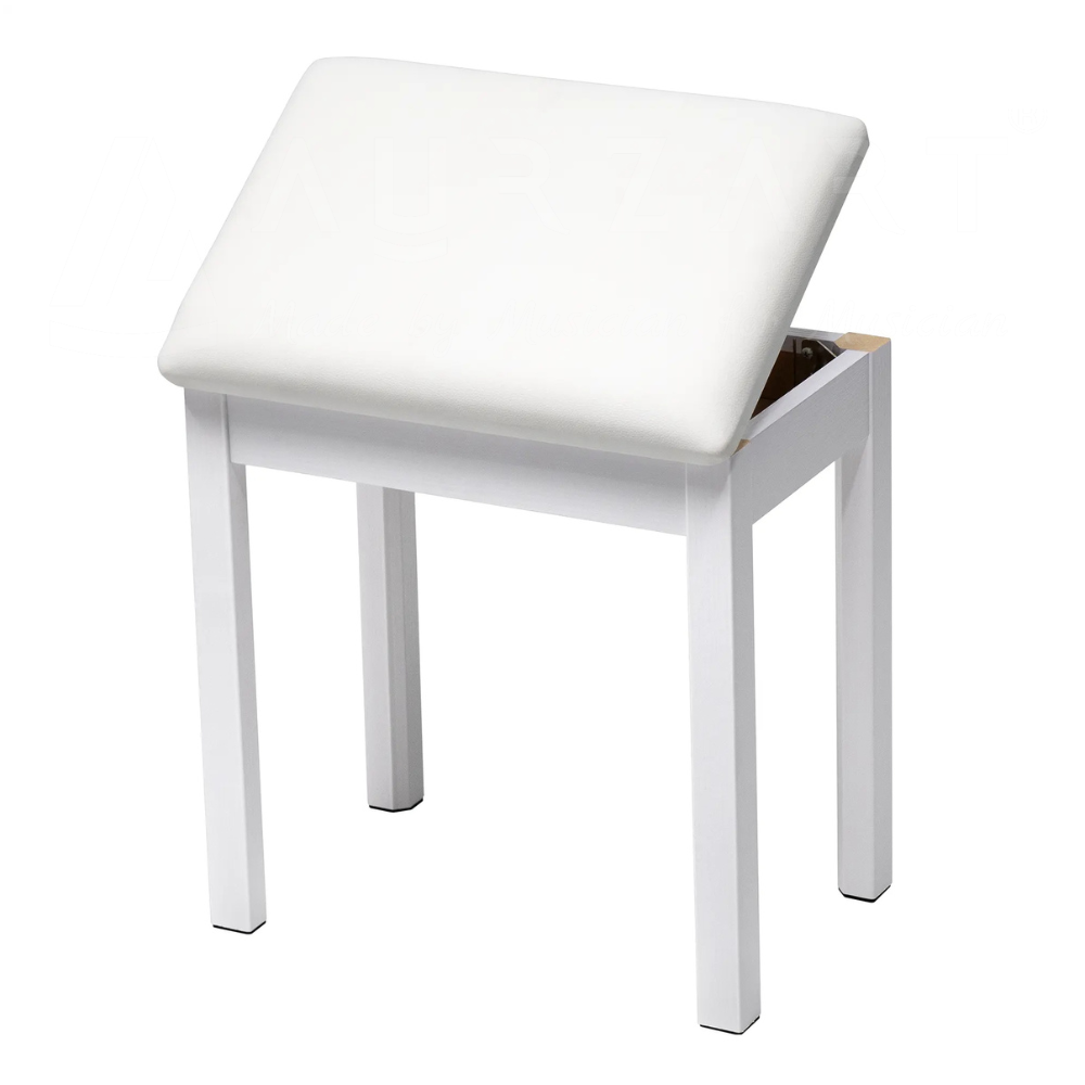 AURZART AZ-507 Wooden Piano Bench Padded Cushion with Storage