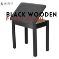 AURZART AZ-507 Wooden Piano Bench Padded Cushion with Storage