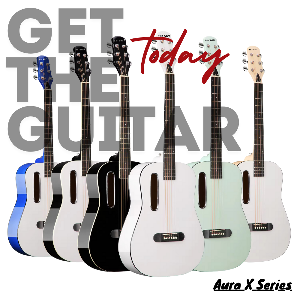 AURZART AZ-X30 39inch Acoustic Guitars Spruce Glossy Finish