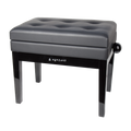 AURZART AZ-502 Wooden Adjustable Piano Bench with Storage White