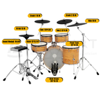 AURZART AZ-ED2000KS, Bulit in Drums Amplifier Electronic Drumkit