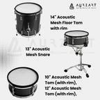 AURZART AZ-ED2000KS, Bulit in Drums Amplifier Electronic Drumkit