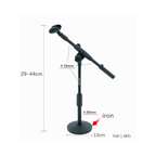 Aurzart AZ-MS035 1.8KG Desktop Microphone Stand Iron Round Base