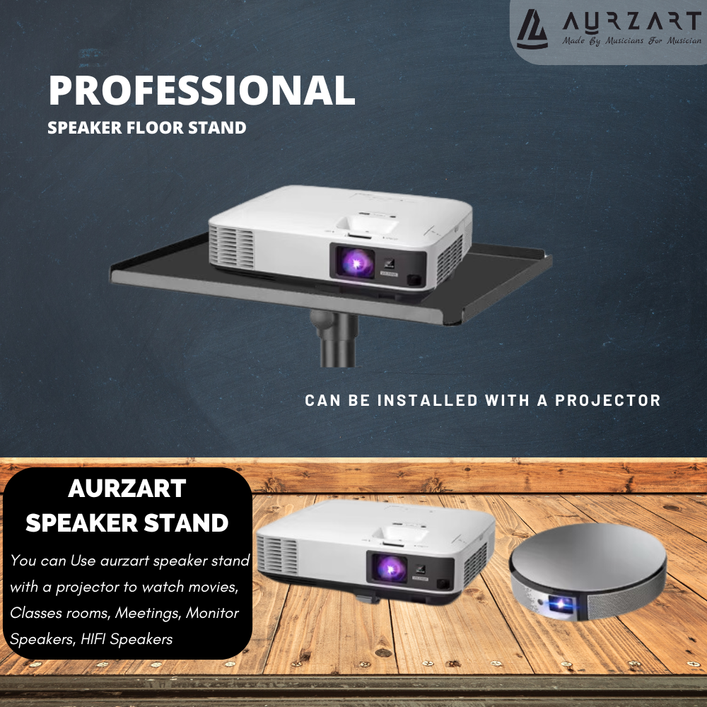 Aurzart AZ-SS50TB Triangle Base Speaker Stand for Studio Monitor