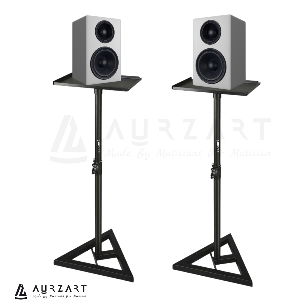 Aurzart AZ-SS50TB Triangle Base Speaker Stand for Studio Monitor