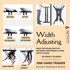 AURZART AZ-KS032 Adjustable Single-X Piano and Keyboard Stand