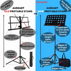 Aurzart AZ-MUS023 Portable Music Stand for Sheet Music Order Now!