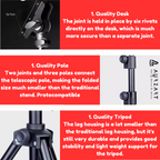 Aurzart AZ-MUS023 Portable Music Stand for Sheet Music Order Now!