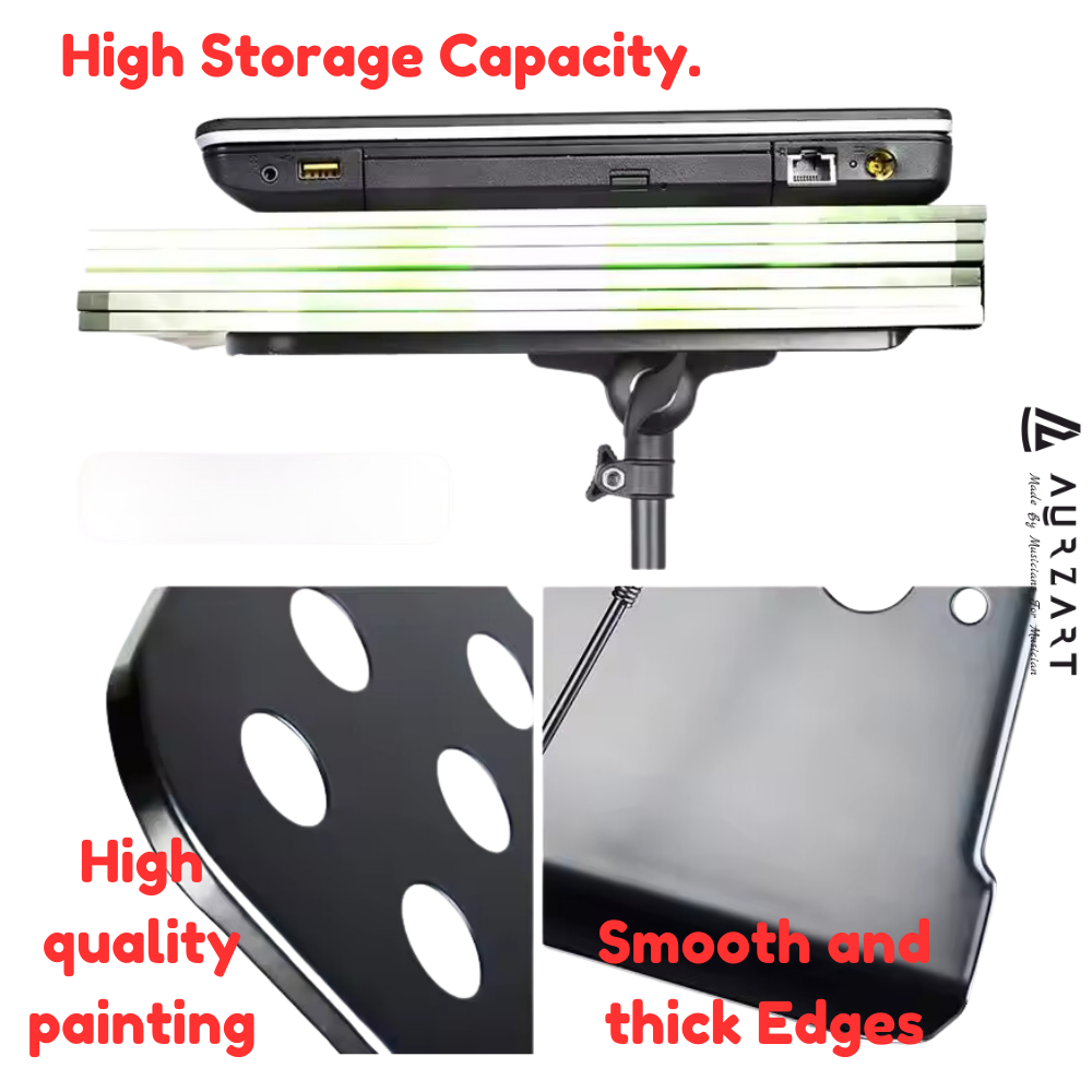 Aurzart AZ-MUS023 Portable Music Stand for Sheet Music Order Now!