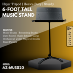 AURZART AZ-MUS020 Music Stand for Sheet Music