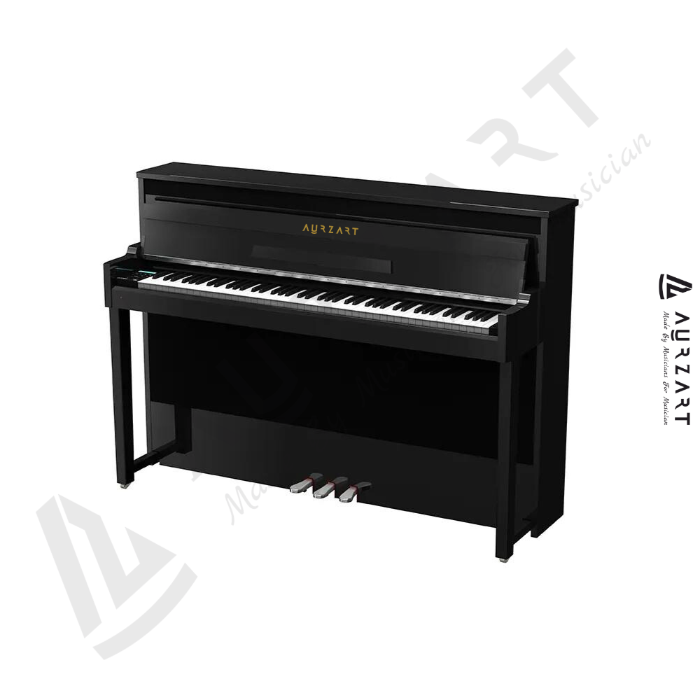 Aurzart AZ-V80 Upright 88 keys Digital Piano Black Finish