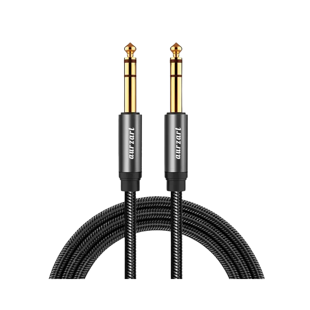 6.35MM 1/4 TRS Male To Male Balanced Stereo Speaker Audio Cable