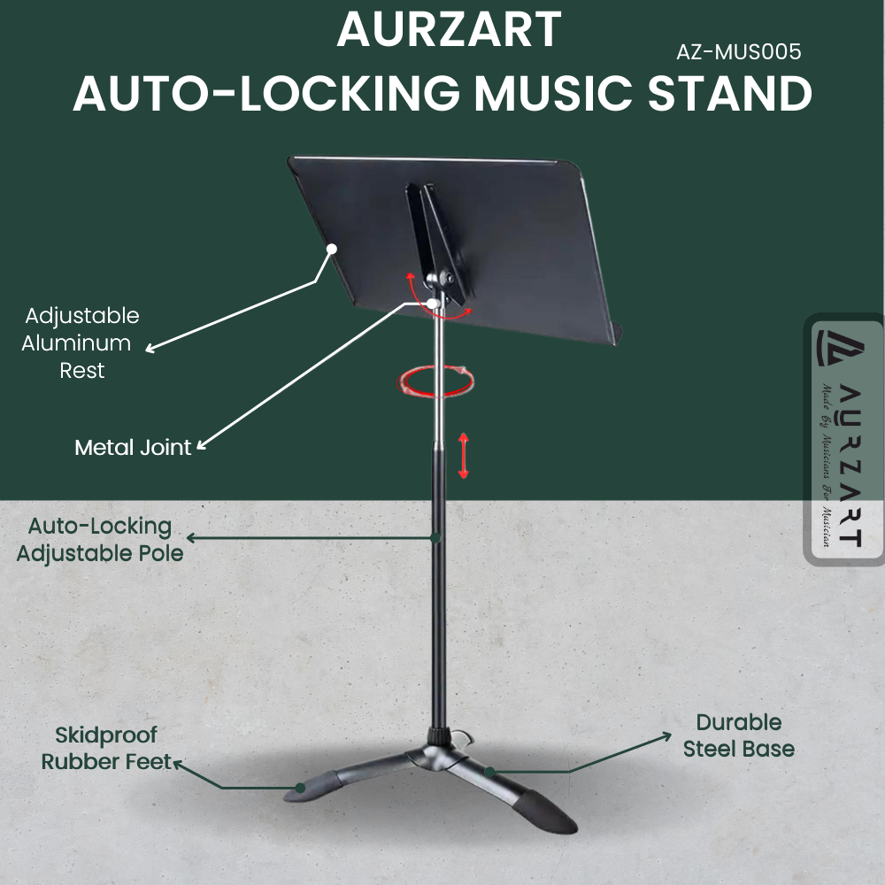 AURZART AZ-MUS005 Orchestra Music Stand for Sheet Music
