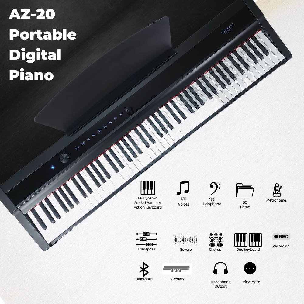 AURZART-AZ-20 portable digital piano