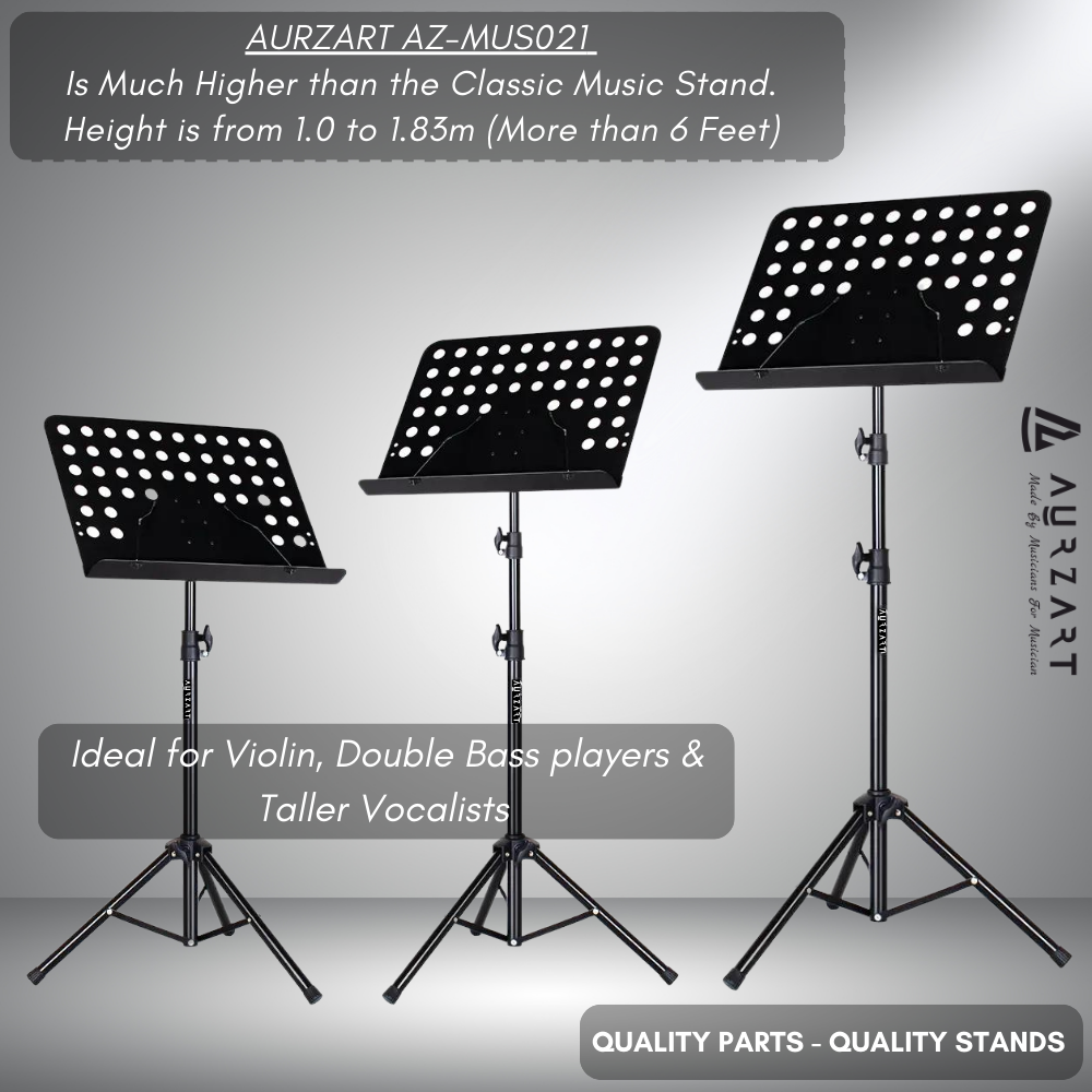 AURZART Music Stand for Taller musicians